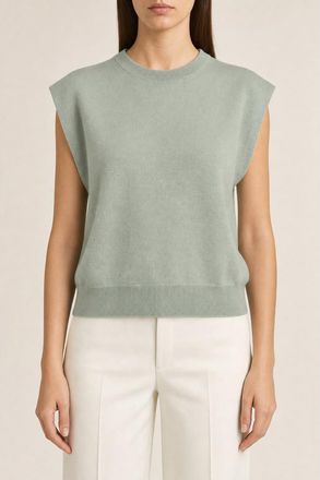 Brunello Cucinelli Womens Light Green Cashmere Sweater, Size XS