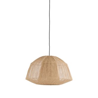 Light & Living L&aacute;mpara Colgante - Macul - Natural - Textil - - Light&living