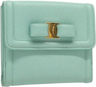 Ferragamo Pre-owned portafogli di pelle - - Pre-owned - Donna - Blu - ONE SIZE