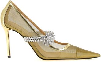 Mach & Mach Gold Pointed Toe Heels