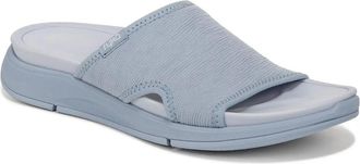 Ryk&auml; Womens Ryka Transcend Sandal Dusty Blue Slip On Comfort Slide GAL1811