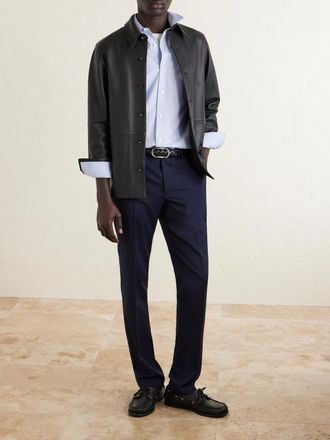 Slowear Slim-Leg Wool Trousers