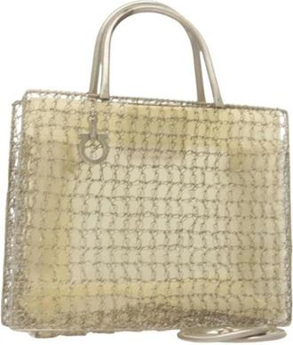Ferragamo Pre-owned Metal handbags - Dames - Vintage Handtas - Grijs - ONE Size - Vintage