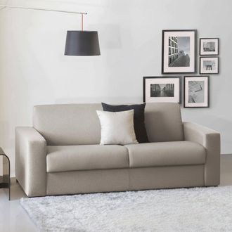 Talamo Italia Talamo Italia - Sofa Cama Alena, Sof&aacute; De 2 Plazas, 100% Made In Italy, Sof&aacute; De Sal&oacute;n Con Apertura Giratoria, En Tela Acolchada, Con Reposabrazos Delga
