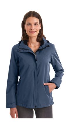 Killtec Outdoorjacke KILLTEC Inkele, Damen, Gr. 34, blau (navy), Obermaterial: 100% Polyester;Obermaterial 2: 100% Polyester;Futter: 100% Polyester, Jacken Ou