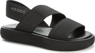 Keddo Zwarte Open Sandalen voor Meisjes - Dames - Sandalen - Zwart - 36 EU - Schoenen