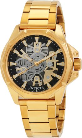 Invicta Objet D Art Quartz Black Dial Mens Watch 50380