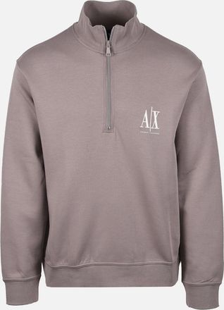 A|X Armani Exchange Mens Armani Exchange Half Zip Sweatshirt Driftwood - Tan - Size: 40