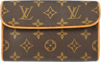 Louis Vuitton Florentine Waist Monogram Canvas Brown Canvas Handbag (Pre-Owned)