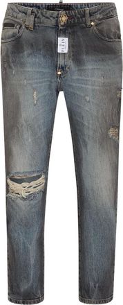 Philipp Plein Jeans, Heren, Blauw, W32, Katoen, Detroit Fit Broeken