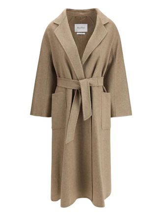 Max Mara Ludmilla belted coat - women - Cashmere - 40 - Neutrals