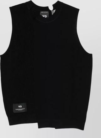 Yohji Yamamoto knitted logo sleeveless vest