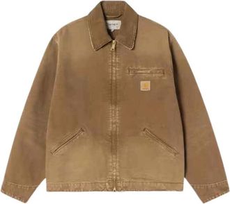 Carhartt Work in Progress OG Detroit Jacket - Heren - Spijkerjassen - Bruin - M - Katoen - Jassen