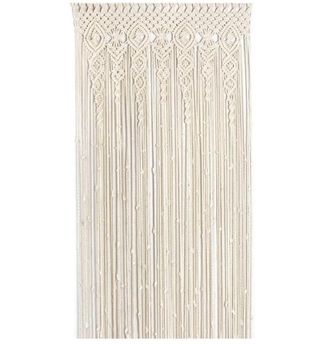 OEM Rideau De Porte - Macrame En Coton Tiss&eacute; &Agrave; La Main - S&eacute;parateur De Pi&egrave;ce D&eacute;coration Murale Suspendue - 90x180 Cm - Beige