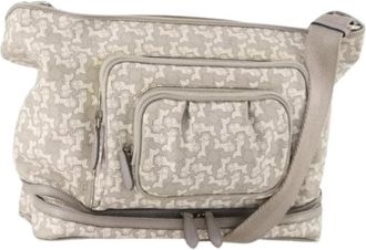 Celine Pre-owned Vintage Schoudertas - Dames - Vintage Schoudertas - Grijs - ONE Size - Leer - Vintage