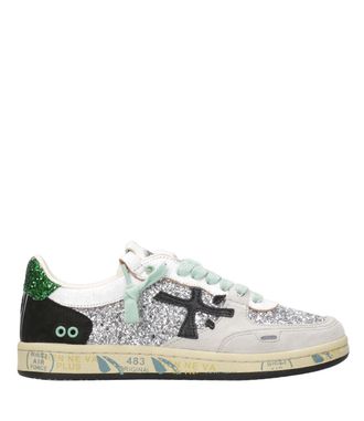 Premiata Sneakers Silver+Green