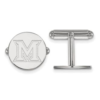 Diamond2Deal Sterling Silver Rhodium-plated Fancy Cuff Links