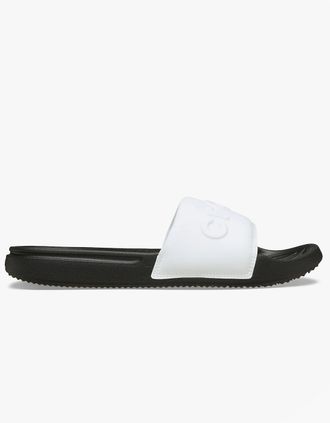 Crocs Mens Crocs CROCS ALL DAY Mens Sliders Black/White - Size: 12