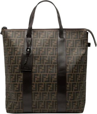Fendi Pre-owned Tote Bags, female, Brown, Size: ONE SIZE Pre-owned Printed Tote Bag