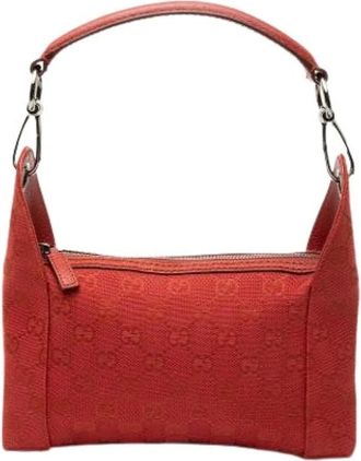 Gucci Pre-owned Shoulder Bags, female, Red, Size: ONE SIZE Pre-owned Vintage Shoulder Bag