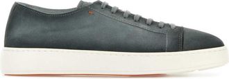 Santoni Graphite Lace-up Damps Sneakers