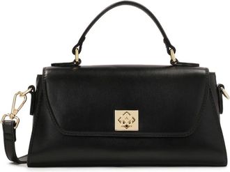 Kazar Tassen, Dames, Zwart, ONE Size, Leer, Elegante zwarte handtas met handvat