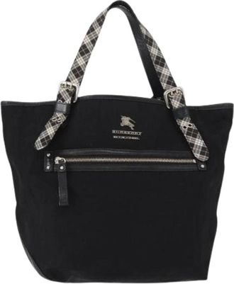 Burberry Pre-owned Tote Bags, female, Black, Size: ONE SIZE Pre-owned Nylon Tote