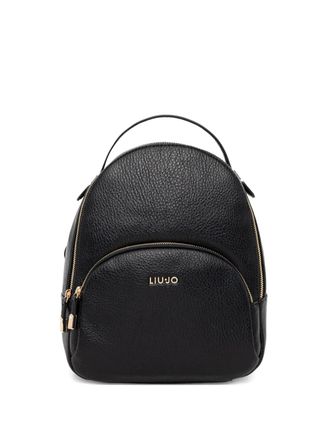 Liu Jo top-handle pebble-textured backpack - women - Polyester - One Size - Black