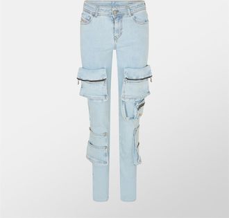 Diesel Womens Skinny Fit Jeans in Blue Denim - Size 24 (Waist)
