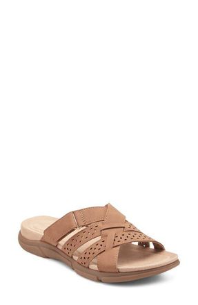 Easy Spirit Melinna Slide Sandal in Medium Brown at Nordstrom, Size 8.5