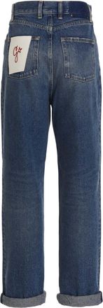 Golden Goose Womens Blue Cotton Straight-Leg Jeans Clothing
