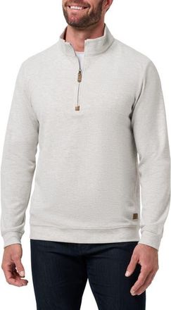 Travis Mathew Cloud Quarter Zip in Heather Grey at Nordstrom, Size Xx-Large