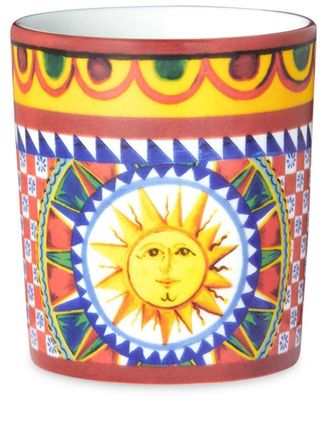 Dolce & Gabbana Carretto Siciliano porcelain wine glass - unisex - Porcelain - OS - White