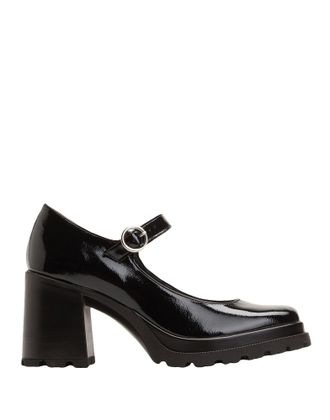 8 by YOOX PATENT LEATHER MARY JANE PUMPS