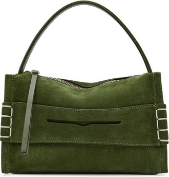 J.W.Anderson Loafer Small Suede top Handle bag - Khaki - One Size