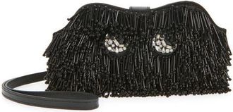 Anya Hindmarch Eyes Beaded Glasses Case in Black at Nordstrom