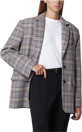 Anine Bing Quinn Blazer - Dames - Blazers - Veelkleurig - XS - Wol - Jassen