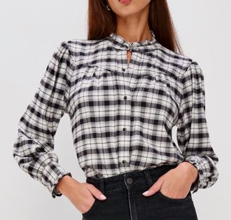 Rails Alanna Blouse In Ivory Smoke
