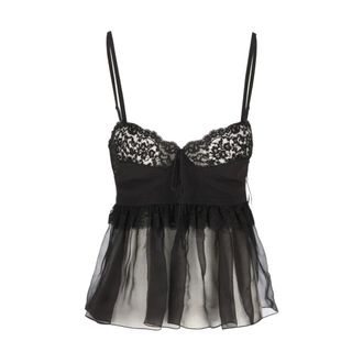Chlo&eacute; Dames, Nachtkleding & Lounge, Zwart, Maat: M Katoen