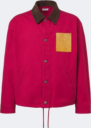 Loewe Giacca in cotone con suede