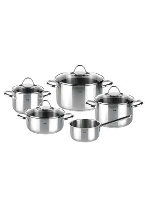 FISSLER Kochtopfset, Silberfarben, Metall, 5-teilig, 16 cm,20.24 cm,16 cm, backofengeeignet, rostfrei, Kochgeschirr, Töpfe, Topfsets