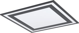 Eglo Plafoniera Moderna Savatarila Alluminio Nero Luce Led Integrato 32,5W