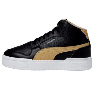 Puma Mens Puma Porsche Legacy California Pro Mid Puma Black / Sand Dune / Puma White 392865-01
