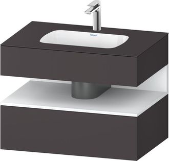 Duravit Qatego Lavabo Encastrado Con Base De Lavabo Consola, - Duravit