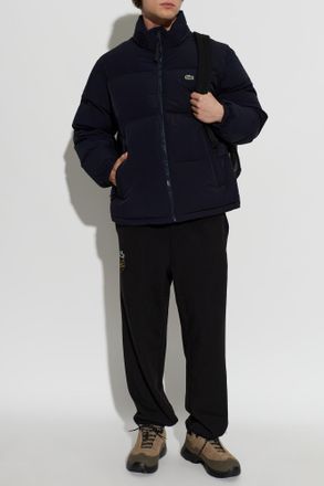 Lacoste Insulated Stand-Up Collar Jacket, Mens, Navy Blue