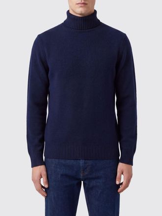 KANGRA Dolcevita in misto lana e cashmere con finiture a costine
