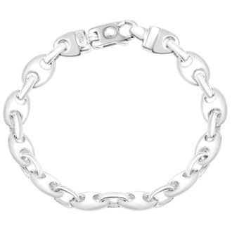 Pompeii3 Mens Marine Link 14k Gold (45gram) or Platinum (73gram) 9.5mm Bracelet 8.5