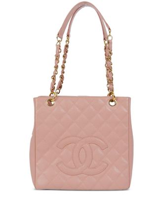 Chanel 2003 petite quilted tote bag - Pink