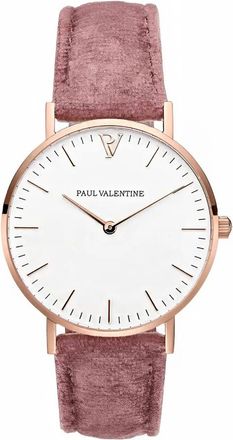Paul Valentine Horloges - Dames - Horloges - Roze - ONE Size - Leer - Accessoires