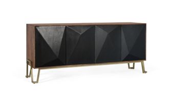 Giner&Colomer Aparador con cuatro puertas fabricado en madera de mango 180 cm